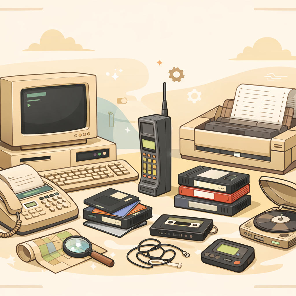 image depicting outdated tech solutions that match the design of the site-1