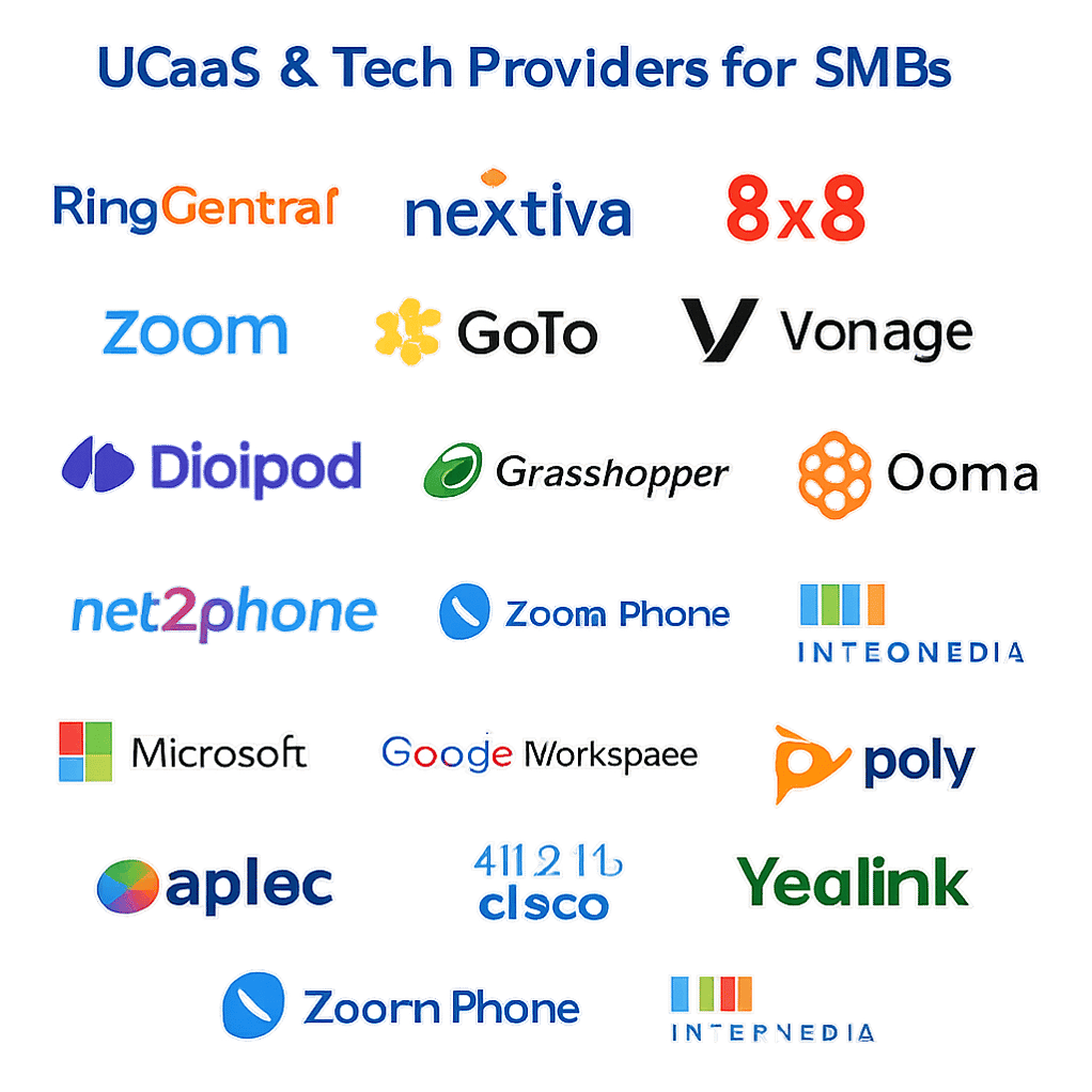 logos of Ucaas providers and tech providers for small to medium sized businessed-1 logos of Ucaas providers and tech providers for small to medium sized businessed-1